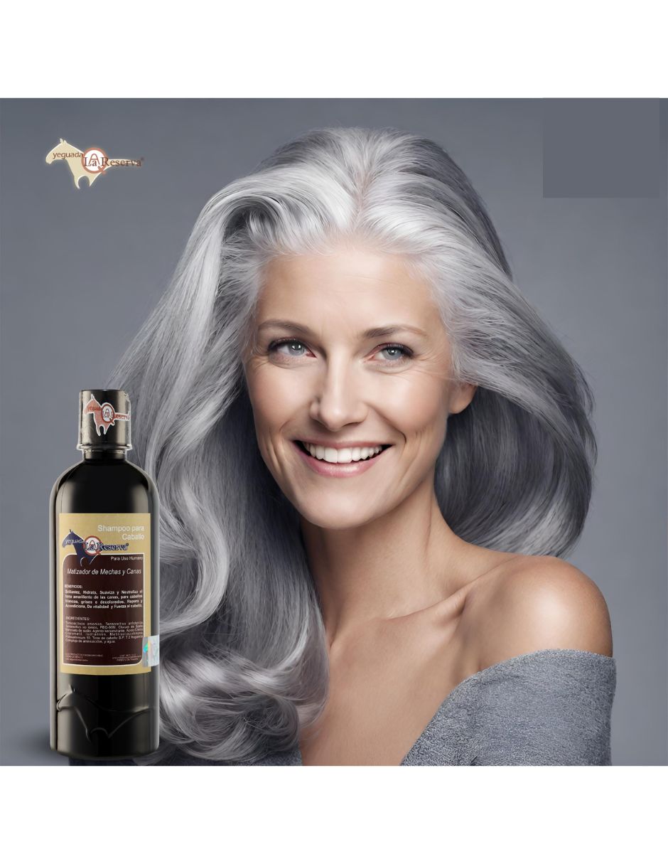 Shampoo matizador de canas para cabello todo tipo matizador yeguada la reserva shampoo matizador